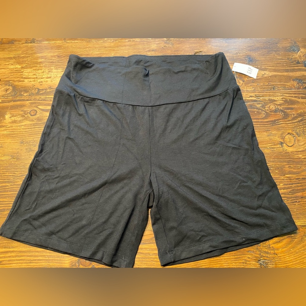 Gap High Waisted Bike Shorts Black New With Tags Women’s XL